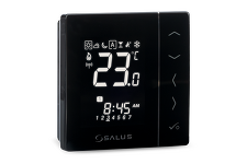 SALUS VS10BRF Bezdrátový termostat 4v1, černý, podomítkový, 230V, 2,4 GHz