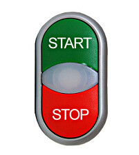 SCHRACK MM216702-- Tlačítko zelená/červená "Start/Stop"