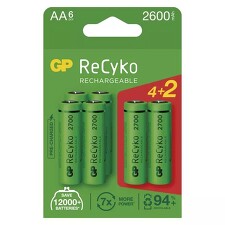 EMOS B2127V GP nabíjecí baterie ReCyko 2700 AA (HR6) 4+2PP