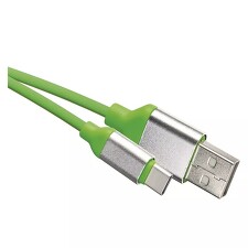 EMOS SM7025G Kabel USB 2.0 A/M-C/M 1M zelená