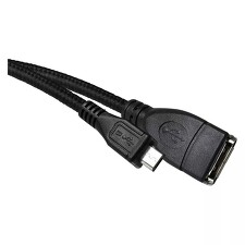 EMOS SM7053 Kabel USB 2.0 A/F-MICRO B/M OTG 15cm černá