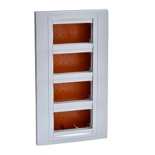 SCHNEIDER U2274430 UNICA Centrální jednotka, 4 sloupce x 2 moduly, zapuštěná, aluminium