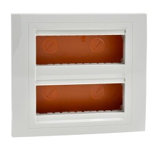 SCHNEIDER U2272625 UNICA Centrální jednotka, 2 řada x 3 moduly, zapuštěná, marfil