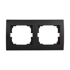 KANLUX 33573 LOGI Dvojnásobný horizontální rámeček - černá matná