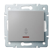 KANLUX 25200 LOGI Schodišťový vypínač s LED - stříbrná