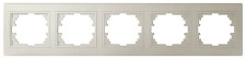 KANLUX 25002 DOMO Pětinásobný horizontální rámeček - perleťově bílá