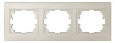 KANLUX 25000 DOMO Trojnásobný horizontální rámeček - perleťově bílá