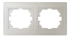 KANLUX 24999 DOMO Dvojnásobný horizontální rámeček - perleťově bílá