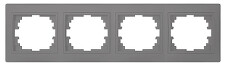KANLUX 24942 DOMO Čtyřnásobný horizontální rámeček - grafit