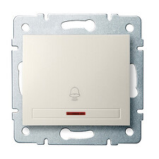KANLUX 24780 DOMO Zvonkové tlačítko s LED - krémová