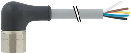 MURR 7000-23151-3621000 Kabel s konektorem M23 F úhlový/volný konec-12pin PUR/PVC, šedý, délka 10m