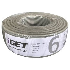 iGET iG6-UTP-PVC-100 Síťový kabel CAT6 UTP PVC Eca 100m/box