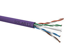 SOLARIX 27724161 SXKD-6-UTP-LSOH Instalační kabel CAT6 UTP LSOH Dca-s2,d2,a1 100m/box