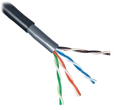 Lexi-NET 65504PE Kabel venkovní CAT5e UTP dvouplášťový PVC+PE - 305m cívka