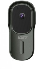iGET HOME Doorbell DS1 Black - inteligentní bateriový videozvonek s FullHD přenosem obrazu a zvuku
