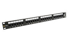 SOLARIX 24200024 SX24-6-UTP-BK Patch panel 24 x RJ45 CAT6 UTP 350 MHz černý 1U