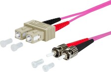 METZ 151S1EOAO10E Duplexní kabel SC/ST 50, 0 OM4 1m
