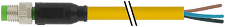 MURR 7000-08001-0200300 M8 M přímý / volný konec PUR/PVC, žlutý, delka 3m