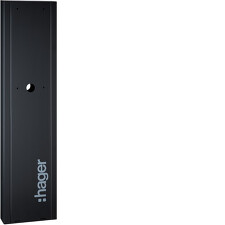 HAGER XEVA110 Stojan nabíjecí stanice witty.start, jednostranný, nerez, RAL7011 antracit