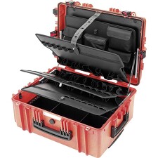 CIMCO 170096 Plastový kufr na kolečkách GIGANT červený 630 x 475 x 293 mm