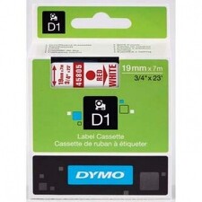 DYMO 45805 ( S0720850 ) Páska samolepící 19mm/7m rudá/bílá *8591120018133