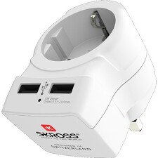 SKROSS PA28USB cestovní adaptér pro použití v UK s USB