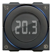 VIMAR 09470.CM NEVE UP Číslicový termostat 100-240 V, matný karbon