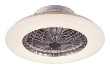 RABALUX 6859 Dalfon Stropní ventilátor se svítidlem LED 30W IP20 3000-6500K stříbrná