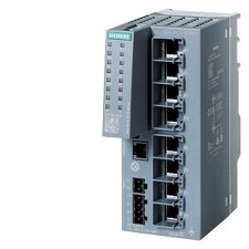 SIEMENS 6GK5208-0GA00-2AC2 Switch gigabitový, konfigurovatelný 8x 10/100/1000 Mbit/s RJ45 portů