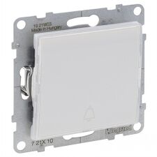LEGRAND 721110 SUNO tlačítko s držákem štítku podsvětlené, bílá LEGRAND 721110 SUNO tlačítko s držákem štítku podsvětlené, bílá