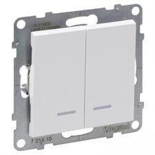 LEGRAND 721115 SUNO sériový spínač č.5 se signalizačním podsvětlením, bílá LEGRAND 721115 SUNO sériový spínač č.5 se signalizačním podsvětlením, bílá