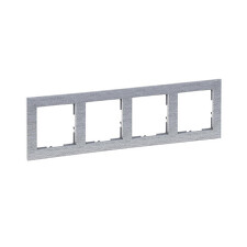 LEGRAND 721564 SUNO rámeček čtyřnásobný broušený hliník