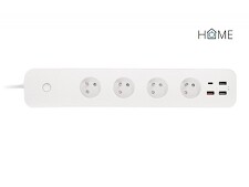 iGET HOME Power 4 USB - Wi-Fi prodlužovací přívod 4x 230V s 4x USB a měřením spotřeby
