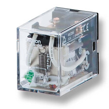 OMRON LY4N AC110/120 relé, paticové provedení , 4PDT, 10 A, LED indikátor, 110/120 VAC