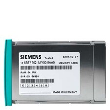 SIEMENS 6ES7952-1KM00-0AA0 SIMATIC S7, memory card for S7-400, long design, 5V Flash EPROM, 4 Mby