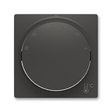 ABB 3292T-A00300 237, ZONI Kryt termostatu prostorového s otočným ovládáním; matná černá