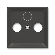 ABB 5011T-A00300 237, ZONI Kryt zásuvky televizní, rozhlasové (a satelitní); matná černá