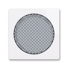 ABB 5016T-A00075 500, ZONI Kryt pro reproduktor AudioWorld, s kulatou mřížkou; bílá