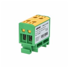 ELEMAN 1006654 Svorka univerzální UK 16/2 PE, 85A, 1pól., AL/CU, krytá, zel.-žl., na DIN
