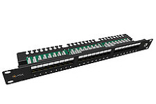 SOLARIX 24000030 SX24L-5E-UTP-BK-N 19" patch panel 24 x RJ45 CAT5E UTP s vyvazovací lištou 1U