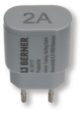 BERNER 367177 Nabíječka 230V/USB 5V-2A pro nabíjecí stanici 367169