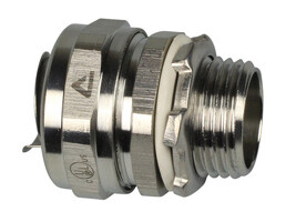 ANAMET 714.012.92 NPT 1/2”, 3/8”, 11mm, straight fitting, compact, male, stainless steel AISI-304,including washer and locknut