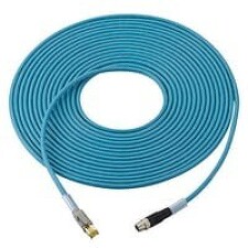 KEYENCE OP-88666 Ethernetový průmyslový kabel 8pin M12 kompatibilní dle NFPA79 délka 10m