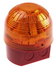 KLAXON SIGNALS PSB-0031 Signální LED svítidlo SONOS LED, 17-60 VDC, oranžová, červená vysoká základna
