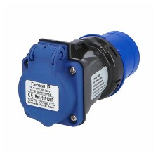 FAMATEL 13910FR Adaptér 13910FR IP54/250V/16A - vidlice CEE / zásuvka s kolíkem