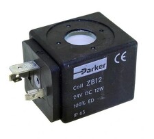 PARKER ZB12 Cívka pro solenoidové ventily 24DC, monofrekvenční, IP65