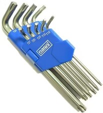 NAREX 443000340 Sada klíčů TORX TX 10-50 ( sada=9ks )