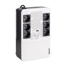 LEGRAND 310084 UPS KEOR MULTIPLUG 800VA/480W 4xFR + 2xFR, záložní zdroj, 6-zásuvek  (4x UPS - svodič + 2x svodič)
