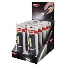 EMOS P4720 LED+COB LED nabíjecí plastová svítilna 120lm 130m 