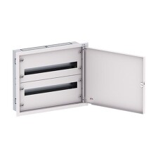 EATON EP-502536 BF-U-3S-2/48-D125 Rozvodnice třístupňová, pod omítku, bílé dveře, N/PE svorkovnice, Hl=125mm, 2 řady, 48 modulů